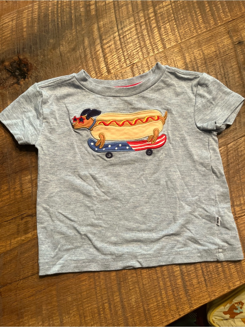 Little Sleepies Hot Dog Skateboard Graphic Tee